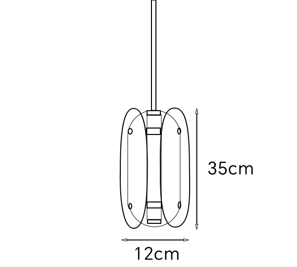Glass Arch Pendant Lamp