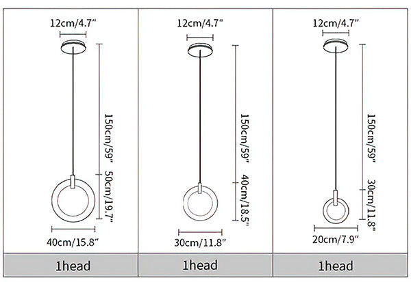 Halo Suspended lights