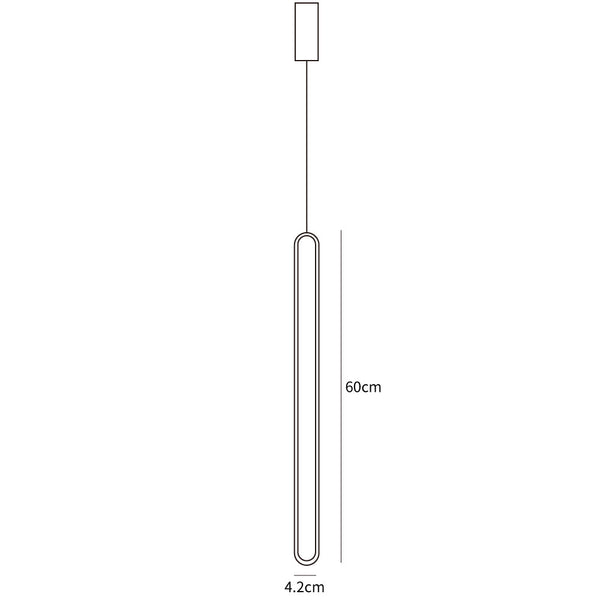 Lámpara colgante LED en espiral